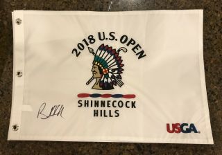 Brooks Koepka Signed Autographed 2018 Us Open Golf Flag Proof 1