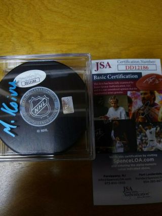 Mikko Koivu Autographed Minnesota Wild Hockey Puck - JSA 2