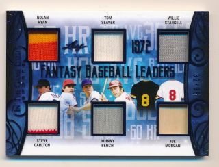 2019 Leaf Itg In The Game Fantasy Baseball Leaders 1972 Jersey Bat Relic 32/ 35