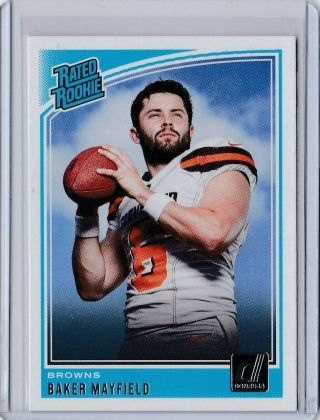 2018 Donruss Baker Mayfield Rated Rookie (card 303) Rc Cleveland Browns