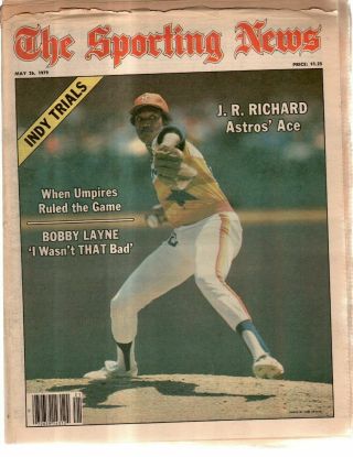 The Sporting News Newspaper May 26,  1979 Houston Astros 