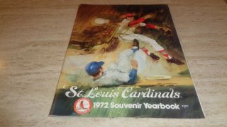 1972 St.  Louis Cardinals Baseball Yearbook - Bob Gibson,  Team Picture - Vg