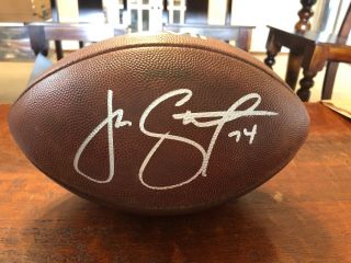 Joe Staley Signed Practice Bowl Duke Football Psa Dna 49ers Auto
