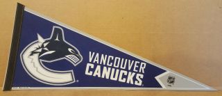 Vancouver Canucks Nhl Hockey Team Pennant Wincraft Old Stock Usa