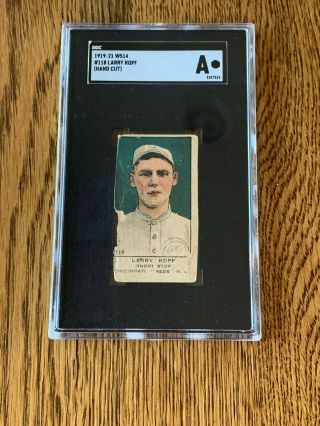 1919 - 21 W514 Larry Kopf 118 Hand Cut Baseball Card - Sgc Authentic