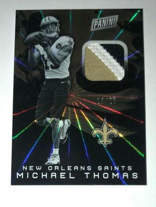 2019 Panini National Silver Michael Thomas Jersey Patch Laser Card D 18/25