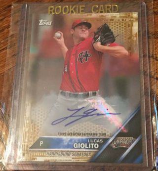 Lucas Giolito 2016 Topps Pro Debut Gold Auto Autograph 100 /50 White Sox Rc Sp