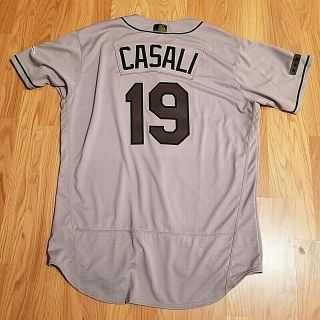 Rays Curt Casali 2018 Game Issued Jersey Size 50 Mlb Authenticated