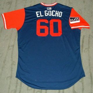 L.  A.  Angels Eduardo Paredes Game Issued Un Worn Players Weekend 2018 Jersey