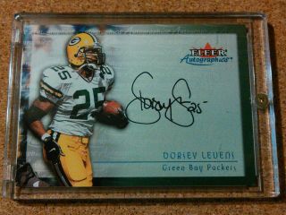 2000 Fleer Autographics Dorsey Levens Green Bay Packers