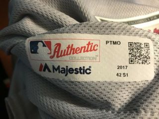 2017 PIRATES ANDREW MCCUTCHEN GAME WORN MOTHER ' S DAY JERSEY HAT W/MLB HOLO 7