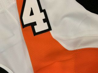 Philadelphia Flyers Game Issued Worn MIC Adidas Authentic NHL Jersey 5