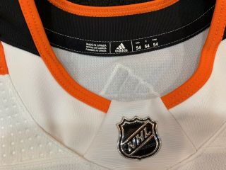 Philadelphia Flyers Game Issued Worn MIC Adidas Authentic NHL Jersey 6