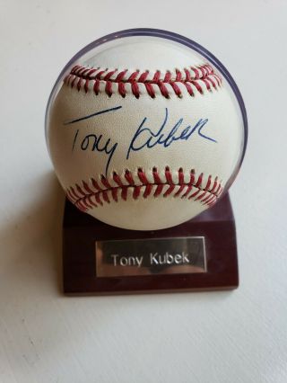 Tony Kubek Ny Yankees Autographed Signed Rawlings Baseball