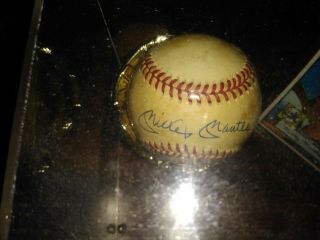 Joe Dimaggio Ted Williams Signed Autographed Baseball And Cards