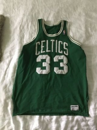 Larry Bird Boston Celtics Mcgregor Sand - Knit Vintage Basketball Jersey Xl