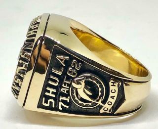 1982 MIAMI DOLPHINS AFC CHAMPIONSHIP RING 10K GOLD SALESMAN SAMPLE BOWL 3