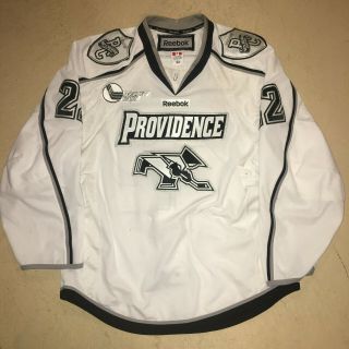Providence College Game Worn Jersey Size 52 Fight Strap All Sewn White 22