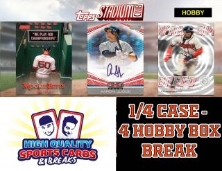 Los Angeles Dodgers 2019 Topps Stadium Club - 1/4 Case 4 Hobby Box Break 72