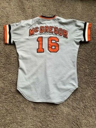 Game worn Baltimore Orioles jersey 1980 set 2 Scott McGregor road grey Baseball 6