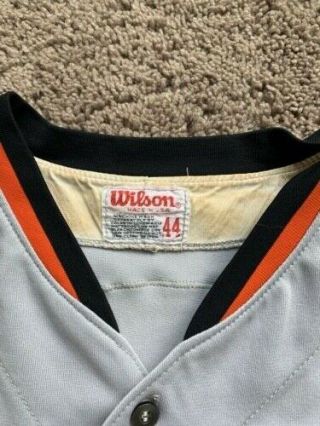 Game worn Baltimore Orioles jersey 1980 set 2 Scott McGregor road grey Baseball 7