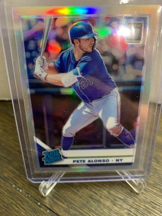 Pete Alonso 2019 Donruss Optic Baseball Rated Rookie Holo York Mets Rc