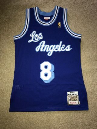 100 Authentic Kobe Bryant Mitchell & Ness 96 97 Hwc Lakers Jersey Size 40 M
