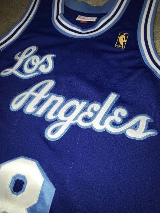 100 Authentic Kobe Bryant Mitchell & Ness 96 97 HWC Lakers Jersey Size 40 M 4