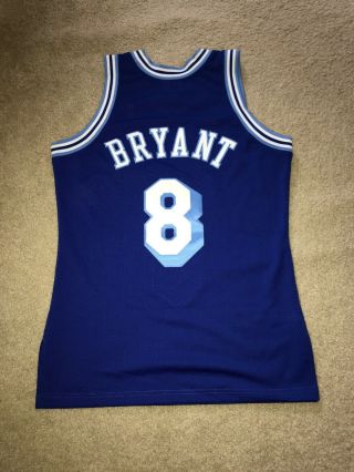 100 Authentic Kobe Bryant Mitchell & Ness 96 97 HWC Lakers Jersey Size 40 M 8