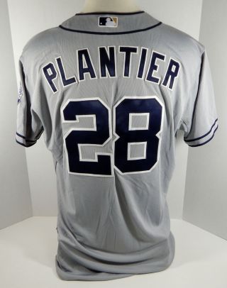 2012 San Diego Padres Phil Plantier 28 Game Issued Grey Jersey