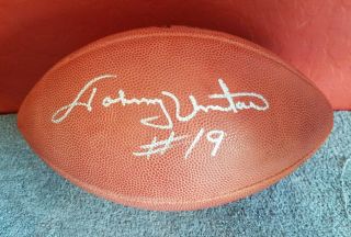 Johnny Unitas Autograph Duke Football Jsa Certified Signed Baltimore Colts Hof