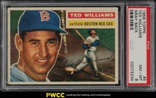 1956 Topps Ted Williams 5 Psa 8 Nm - Mt (pwcc)