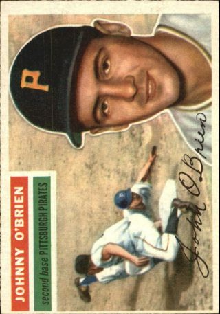 1956 Topps Pittsburgh Pirates Baseball Card 65 Johnny O 