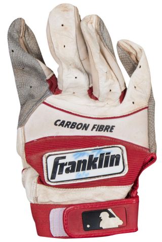 Mike Trout Signed Autographed Game Minor League Batting Glove Beckett Bas