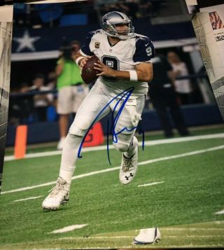 Tony Romo Signed 8x10 Photo Auto With Exact Proof Cowboys Legend