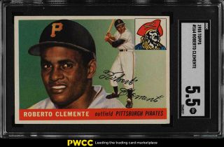 1955 Topps Roberto Clemente Rookie Rc 164 Sgc 5.  5 Ex,  (pwcc)