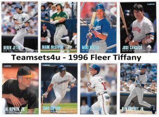 1996 Fleer Tiffany Baseball Set Pick Your Team See Checklist In Description