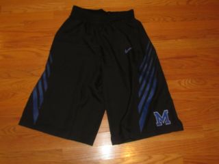 Nike Memphis Tigers Team Issue Shorts Nike Size 36,  4 Black Blue