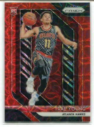 2018 - 19 Panini Prizm Rc 78 Trae Young Choice Red Scope Prizm 49/88