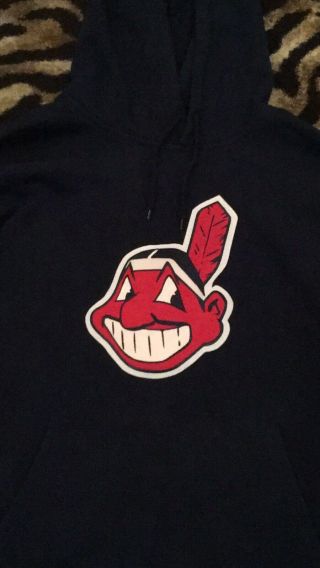 Cleveland Indians Chief Wahoo Sweatshirt Hoodie XL 2