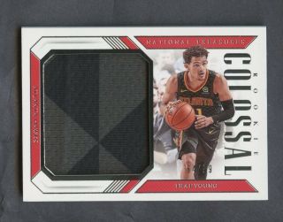 2018 - 19 National Treasures Colossal Trae Young Rc Rookie Jumbo Patch 64/99