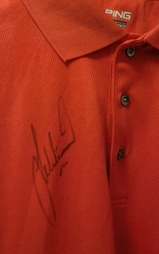 Lee Westwood Autographed Ping Tour Golf Shirt.