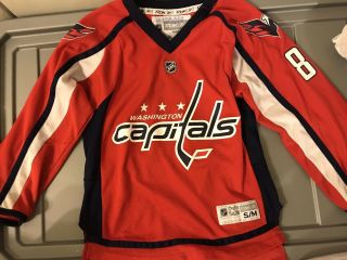 Washington Capitals - Alex Ovechkin 8 - NHL Reebok Youth Jersey - Small/Medium 2