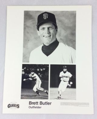 1988 - 90 Brett Butler,  San Francisco Giants 8 X 10 Photo