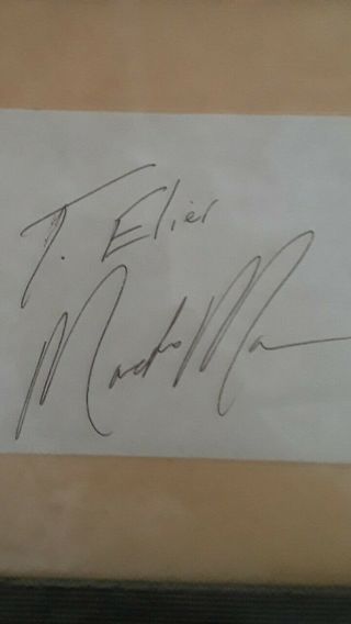 Wcw Wwe Wwf Macho Man Randy Savage Hand Signed Autograph