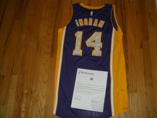 Brandon Ingram Los Angeles Lakers Game Worn Jersey Nba Entertainment Letter