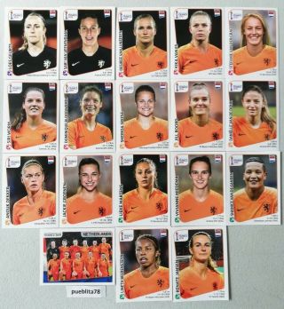 Panini Women World Cup France 2019 Netherlands Team 18 Stickers