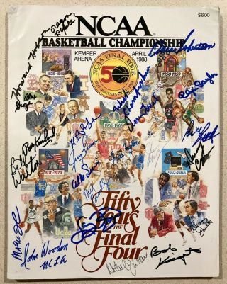JSA Basketball Legends CHAMBERLAIN - RUSSELL - MAGIC - JABBAR signed book 3