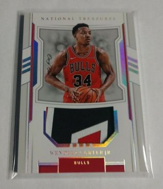 R13,  911 - Wendell Carter - 2018/19 National Treasures - Logo Rc Patch 1/1 Read