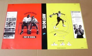 1997 Michael Jordan Nike Poster Bookcover Mars Blackmon Spike Lee Stay In School